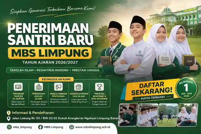 Penerimaan Santri Baru Dibuka, MBS Limpung Tawarkan Pendidikan Unggul Berbasis Pesantren Modern